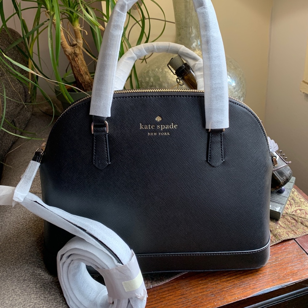 Authentic KATE SPADE leather top zip satchel/crossbody - Picture 3 of 14